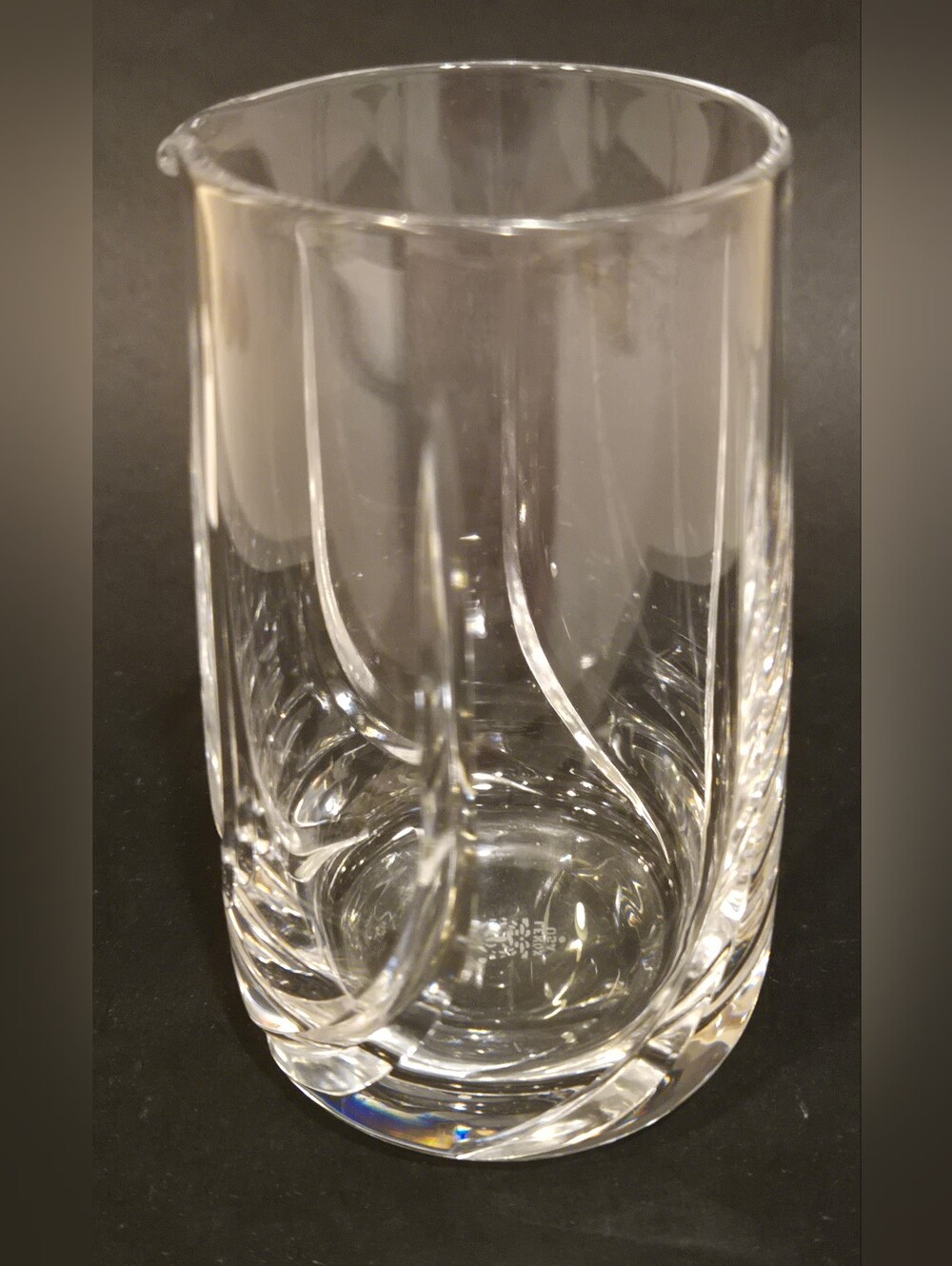 Vintage Lenox Crystal Sea Swirl Creamer Clear